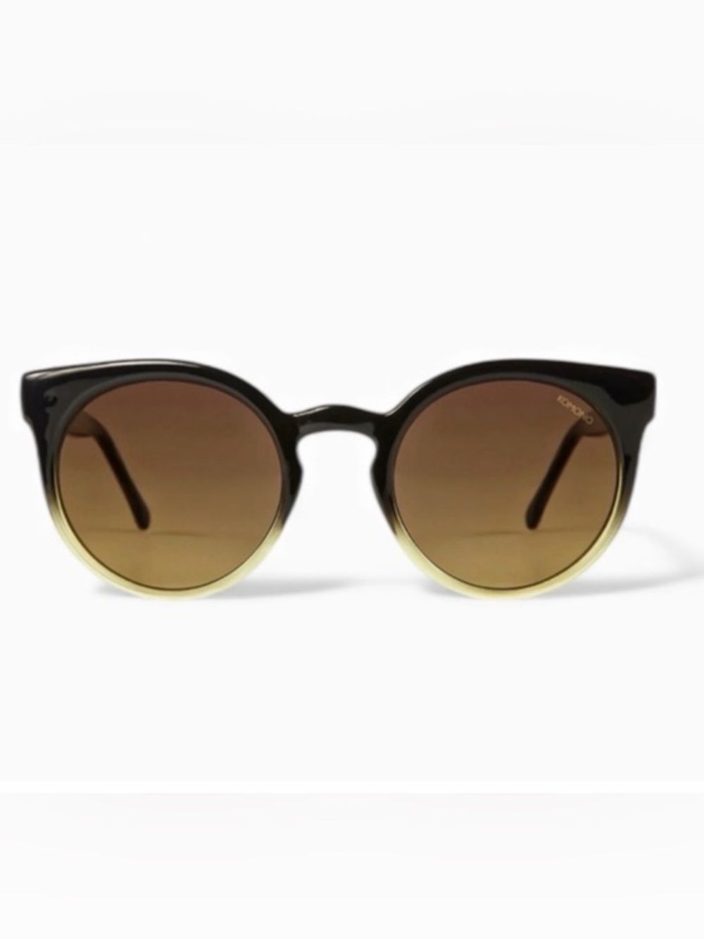 Chic Black and Brown Gradient Sunglasses NEW KOMONO Lulu Expressionist